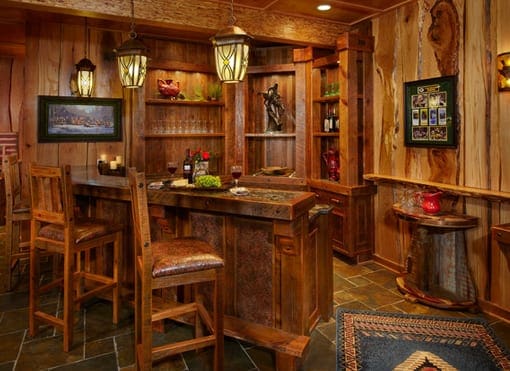 rustic-bar-area - Out West Quality Upholstery & Interiors For Your Hacienda